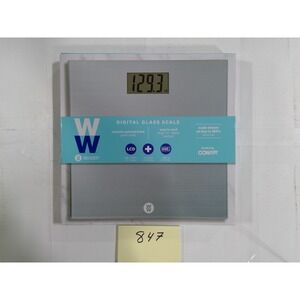 WW Weight Watchers Digital Glass Scale Conair Silver New WW302 400lb Capacity